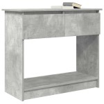 vidaXL Consolă cu sertare Gri beton 85,5x38,5x74,5 cm vidaXL Consolă cu sertare Gri beton 85,5x38,5x74,5 cm