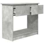 vidaXL Consolă cu sertare Gri beton 85,5x38,5x74,5 cm vidaXL Consolă cu sertare Gri beton 85,5x38,5x74,5 cm