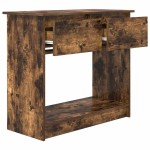 vidaXL Consolă cu sertare Stejar afumat 85,5x38,5x74,5 cm vidaXL Consolă cu sertare Stejar afumat 85,5x38,5x74,5 cm