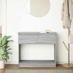 vidaXL Consolă cu sertare Gri Sonoma 85,5x38,5x74,5 cm vidaXL Consolă cu sertare Gri Sonoma 85,5x38,5x74,5 cm