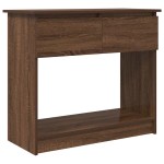 vidaXL Consolă cu sertare Stejar maro 85,5x38,5x74,5 cm vidaXL Consolă cu sertare Stejar maro 85,5x38,5x74,5 cm