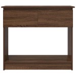 vidaXL Consolă cu sertare Stejar maro 85,5x38,5x74,5 cm vidaXL Consolă cu sertare Stejar maro 85,5x38,5x74,5 cm