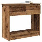 vidaXL Consolă cu sertare Lemn vechi 85,5x38,5x74,5 cm vidaXL Consolă cu sertare Lemn vechi 85,5x38,5x74,5 cm