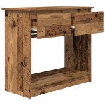 vidaXL Consolă cu sertare Lemn vechi 85,5x38,5x74,5 cm vidaXL Consolă cu sertare Lemn vechi 85,5x38,5x74,5 cm