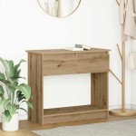 vidaXL Consolă cu sertare Artisan Stejar 85,5x38,5x74,5 cm vidaXL Consolă cu sertare Artisan Stejar 85,5x38,5x74,5 cm