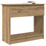 vidaXL Consolă cu sertare Artisan Stejar 85,5x38,5x74,5 cm vidaXL Consolă cu sertare Artisan Stejar 85,5x38,5x74,5 cm