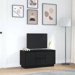 vidaXL Dulap TV cu lumini LED Stejar negru 100x41x50 cm vidaXL Dulap TV cu lumini LED Stejar negru 100x41x50 cm
