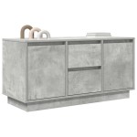 vidaXL Comodă TV cu lumini LED, gri beton, 100x41x50 cm vidaXL Comodă TV cu lumini LED, gri beton, 100x41x50 cm