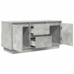 vidaXL Comodă TV cu lumini LED, gri beton, 100x41x50 cm vidaXL Comodă TV cu lumini LED, gri beton, 100x41x50 cm