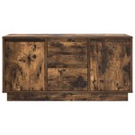 vidaXL Comodă TV cu lumini LED, stejar fumuriu, 100x41x50 cm