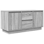 vidaXL Comodă TV cu lumini LED, gri sonoma, 100x41x50 cm vidaXL Comodă TV cu lumini LED, gri sonoma, 100x41x50 cm