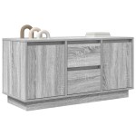 vidaXL Comodă TV cu lumini LED, gri sonoma, 100x41x50 cm vidaXL Comodă TV cu lumini LED, gri sonoma, 100x41x50 cm