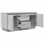 vidaXL Comodă TV cu lumini LED, gri sonoma, 100x41x50 cm vidaXL Comodă TV cu lumini LED, gri sonoma, 100x41x50 cm