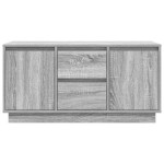 vidaXL Comodă TV cu lumini LED, gri sonoma, 100x41x50 cm vidaXL Comodă TV cu lumini LED, gri sonoma, 100x41x50 cm