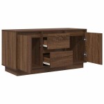 vidaXL Comodă TV cu lumini LED, stejar maro, 100x41x50 cm
