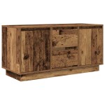 vidaXL Dulap TV cu lumini LED, lemn vechi, 100x41x50 cm vidaXL Dulap TV cu lumini LED, lemn vechi, 100x41x50 cm