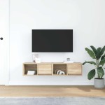 vidaXL Dulapuri TV 2 buc Stejar Sonoma 60x31x25,5 cm Lemn prelucrat