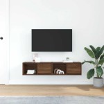 vidaXL Dulapuri TV 2 buc Stejar maro 60x31x25,5 cm Lemn prelucrat