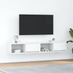 vidaXL Dulapuri TV 2 buc Alb 80x31x25,5 cm Lemn prelucrat vidaXL Dulapuri TV 2 buc Alb 80x31x25,5 cm Lemn prelucrat