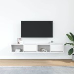 vidaXL Dulapuri TV 2 buc Alb 80x31x25,5 cm Lemn prelucrat vidaXL Dulapuri TV 2 buc Alb 80x31x25,5 cm Lemn prelucrat