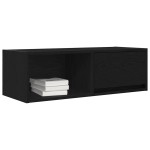 vidaXL Dulapuri TV 2 buc Stejar negru 80x31x25,5 cm Lemn prelucrat