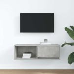 vidaXL Dulap TV Beton Gri 80x31x25,5 cm Lemn prelucrat