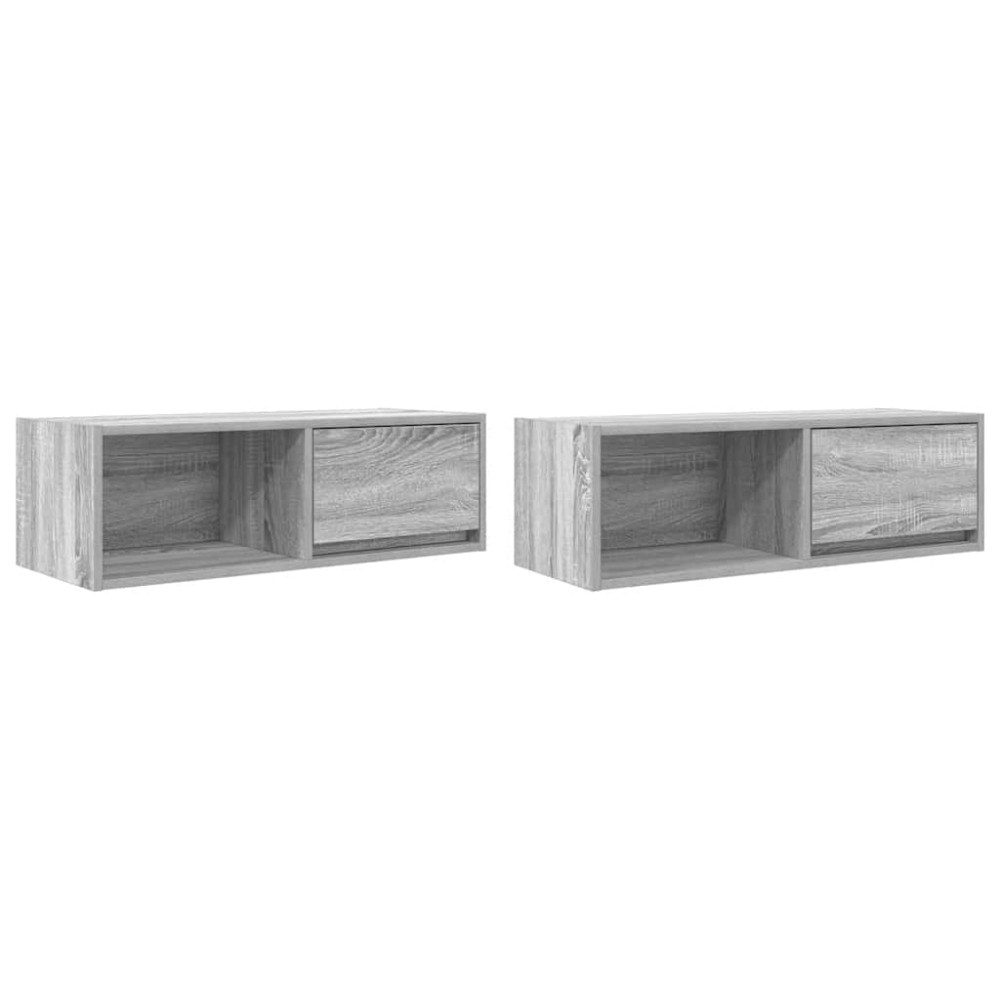 vidaXL Dulapuri TV 2 buc Gri Sonoma 80x31x25,5 cm Lemn prelucrat
