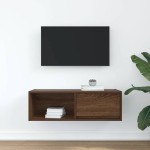 vidaXL Dulap TV Stejar maro 80x31x25,5 cm Lemn prelucrat