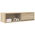 vidaXL Comodă TV, stejar sonoma, 100x31x25,5 cm, lemn prelucrat vidaXL Comodă TV, stejar sonoma, 100x31x25,5 cm, lemn prelucrat