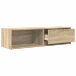 vidaXL Comodă TV, stejar sonoma, 100x31x25,5 cm, lemn prelucrat vidaXL Comodă TV, stejar sonoma, 100x31x25,5 cm, lemn prelucrat