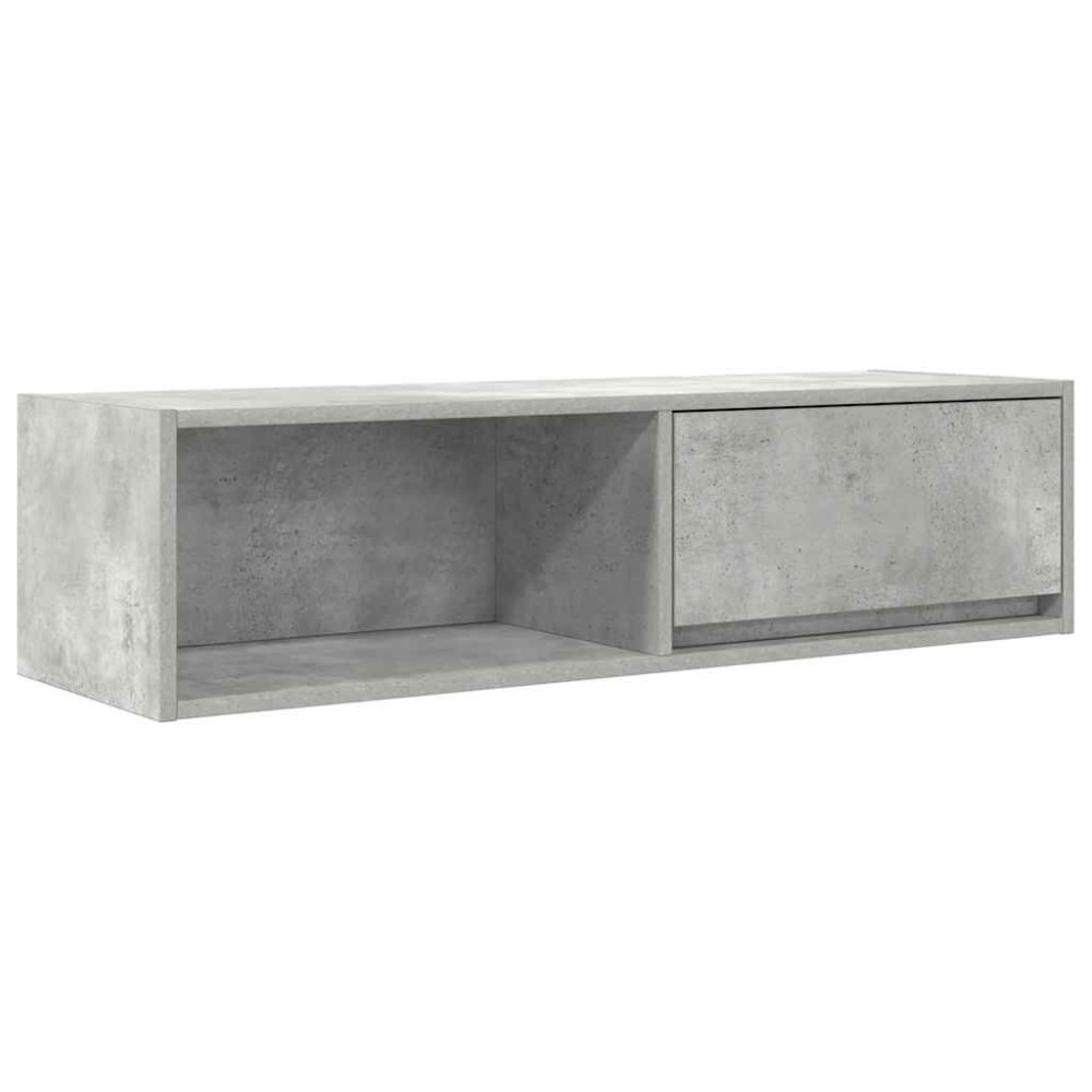 vidaXL Comodă TV, gri beton, 100x31x25,5 cm, lemn prelucrat