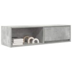 vidaXL Comodă TV, gri beton, 100x31x25,5 cm, lemn prelucrat