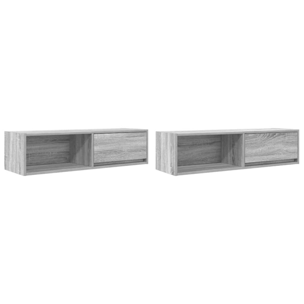 vidaXL Dulapuri TV 2 buc Gri Sonoma 100x31x25,5 cm Lemn prelucrat