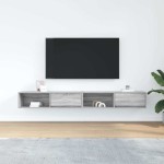vidaXL Dulapuri TV 2 buc Gri Sonoma 100x31x25,5 cm Lemn prelucrat vidaXL Dulapuri TV 2 buc Gri Sonoma 100x31x25,5 cm Lemn prelucrat