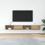 vidaXL Dulapuri TV 2 buc Stejar Artisan 100x31x25,5 cm Lemn prelucrat