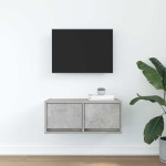 vidaXL Dulap TV Beton Gri 60x31x25,5 cm Lemn prelucrat