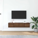 vidaXL Dulapuri TV 2 buc Stejar maro 60x31x25,5 cm Lemn prelucrat