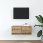 vidaXL Dulap TV Artisan Stejar 60x31x25,5 cm Lemn prelucrat