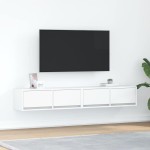 vidaXL Dulapuri TV 2 buc Alb 80x31x25,5 cm Lemn prelucrat vidaXL Dulapuri TV 2 buc Alb 80x31x25,5 cm Lemn prelucrat