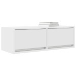 vidaXL Dulapuri TV 2 buc Alb 80x31x25,5 cm Lemn prelucrat vidaXL Dulapuri TV 2 buc Alb 80x31x25,5 cm Lemn prelucrat