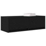 vidaXL Dulapuri TV 2 buc Stejar negru 80x31x25,5 cm Lemn prelucrat