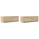vidaXL Dulapuri TV 2 buc Stejar Sonoma 80x31x25,5 cm Lemn prelucrat