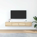 vidaXL Dulapuri TV 2 buc Stejar Sonoma 80x31x25,5 cm Lemn prelucrat