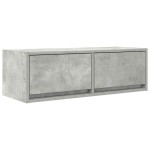 vidaXL Dulapuri TV 2 buc Beton Gri 80x31x25,5 cm Lemn prelucrat vidaXL Dulapuri TV 2 buc Beton Gri 80x31x25,5 cm Lemn prelucrat