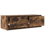 vidaXL Dulap TV stejar afumat 80x31x25,5 cm din lemn de prelucrare