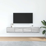 vidaXL Dulapuri TV 2 buc Gri Sonoma 80x31x25,5 cm Lemn prelucrat vidaXL Dulapuri TV 2 buc Gri Sonoma 80x31x25,5 cm Lemn prelucrat