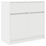vidaXL Bufetă cu sertar alb 80x34x76 cm lemn prelucrat