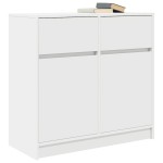 vidaXL Bufetă cu sertar alb 80x34x76 cm lemn prelucrat
