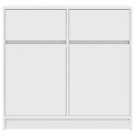 vidaXL Bufetă cu sertar alb 80x34x76 cm lemn prelucrat