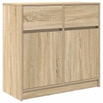 vidaXL Bufetă cu sertar Stejar Sonoma 80x34x76 cm Lemn prelucrat